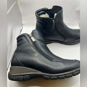 Blondo Black Leather Ankle Boots sizev9W waterproof